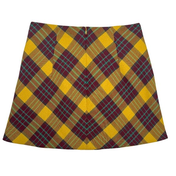 ZARA PLAID Y2K MINI SKIRT 90's BARBIE BRITISH PREPPY FRENCH GIRL UNIFORM SMALL - Picture 5 of 8
